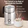 image:imageZulay Froth N Go Milk Frother  Rechargeable 3in1 Handheld Frother Wand with Travel Case amp USBC Charger  Single Double amp Egg Whisk for Latte Cappuccino Matcha Protein Shakes  Forge MarbleCloud Silver