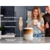 image:imageZulay Froth N Go Milk Frother  Rechargeable 3in1 Handheld Frother Wand with Travel Case amp USBC Charger  Single Double amp Egg Whisk for Latte Cappuccino Matcha Protein Shakes  Forge MarbleJasper Granite