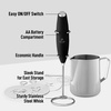image:imageZulay Froth N Go Milk Frother  Rechargeable 3in1 Handheld Frother Wand with Travel Case amp USBC Charger  Single Double amp Egg Whisk for Latte Cappuccino Matcha Protein Shakes  Diamond WhiteGraphite Black