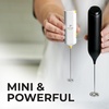 image:imageZulay Froth N Go Milk Frother  Rechargeable 3in1 Handheld Frother Wand with Travel Case amp USBC Charger  Single Double amp Egg Whisk for Latte Cappuccino Matcha Protein Shakes  Forge MarbleBrilliant White Gold