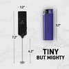 image:imageZulay Froth N Go Milk Frother  Rechargeable 3in1 Handheld Frother Wand with Travel Case amp USBC Charger  Single Double amp Egg Whisk for Latte Cappuccino Matcha Protein Shakes  Forge MarbleBasalt Marble