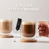 image:imageZulay Froth N Go Milk Frother  Rechargeable 3in1 Handheld Frother Wand with Travel Case amp USBC Charger  Single Double amp Egg Whisk for Latte Cappuccino Matcha Protein Shakes  Diamond WhiteBasalt Marble