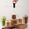 image:imageZulay Froth N Go Milk Frother  Rechargeable 3in1 Handheld Frother Wand with Travel Case amp USBC Charger  Single Double amp Egg Whisk for Latte Cappuccino Matcha Protein Shakes  Forge MarbleBasalt Marble