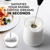 image:imageZulay Froth N Go Milk Frother  Rechargeable 3in1 Handheld Frother Wand with Travel Case amp USBC Charger  Single Double amp Egg Whisk for Latte Cappuccino Matcha Protein Shakes  Forge MarbleTwo Black