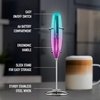 image:imageZulay Froth N Go Milk Frother  Rechargeable 3in1 Handheld Frother Wand with Travel Case amp USBC Charger  Single Double amp Egg Whisk for Latte Cappuccino Matcha Protein Shakes  Diamond WhitePurple Teal