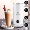image:imageZulay Froth N Go Milk Frother  Rechargeable 3in1 Handheld Frother Wand with Travel Case amp USBC Charger  Single Double amp Egg Whisk for Latte Cappuccino Matcha Protein Shakes  Forge MarbleClear White