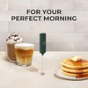 image:imageZulay Froth N Go Milk Frother  Rechargeable 3in1 Handheld Frother Wand with Travel Case amp USBC Charger  Single Double amp Egg Whisk for Latte Cappuccino Matcha Protein Shakes  Forge MarbleAurelian Emerald