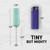 image:imageZulay Froth N Go Milk Frother  Rechargeable 3in1 Handheld Frother Wand with Travel Case amp USBC Charger  Single Double amp Egg Whisk for Latte Cappuccino Matcha Protein Shakes  Forge MarbleArctic Mint