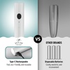 image:imageZulay Froth N Go Milk Frother  Rechargeable 3in1 Handheld Frother Wand with Travel Case amp USBC Charger  Single Double amp Egg Whisk for Latte Cappuccino Matcha Protein Shakes  Forge MarbleDiamond White