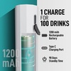 image:imageZulay Froth N Go Milk Frother  Rechargeable 3in1 Handheld Frother Wand with Travel Case amp USBC Charger  Single Double amp Egg Whisk for Latte Cappuccino Matcha Protein Shakes  Forge MarbleDiamond White