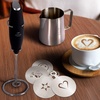 image:imageZulay Froth N Go Milk Frother  Rechargeable 3in1 Handheld Frother Wand with Travel Case amp USBC Charger  Single Double amp Egg Whisk for Latte Cappuccino Matcha Protein Shakes  Forge MarbleHeritage Black