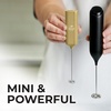 image:imageZulay Froth N Go Milk Frother  Rechargeable 3in1 Handheld Frother Wand with Travel Case amp USBC Charger  Single Double amp Egg Whisk for Latte Cappuccino Matcha Protein Shakes  Forge MarbleAura Gold