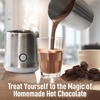 image:imageZulay Froth N Go Milk Frother  Rechargeable 3in1 Handheld Frother Wand with Travel Case amp USBC Charger  Single Double amp Egg Whisk for Latte Cappuccino Matcha Protein Shakes  Forge MarbleCloud Silver