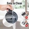image:imageZulay Froth N Go Milk Frother  Rechargeable 3in1 Handheld Frother Wand with Travel Case amp USBC Charger  Single Double amp Egg Whisk for Latte Cappuccino Matcha Protein Shakes  Diamond WhiteIron Silver