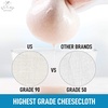image:imageZulay Grade 90 Cheesecloth  Unbleached amp Reusable Ultra Fine Cheese Cloth  Pure Cotton Food Grade Cloths For Cooking Straining Basting Making Cheese Decoration and More 3 Yard2 yard