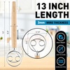 image:imageZulay Kitchen 13Inch Danish Dough Whisk  Stainless Steel Wooden Whisk with Dough Hook  Sourdough Whisk for Bread Pizza Pastry Cake Batter amp More  AcaciaAcacia  Double Eye