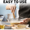 image:imageZulay Kitchen 13Inch Danish Dough Whisk  Stainless Steel Wooden Whisk with Dough Hook  Sourdough Whisk for Bread Pizza Pastry Cake Batter amp More  AcaciaAcacia  Double Eye