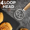 image:imageZulay Kitchen 13Inch Danish Dough Whisk  Stainless Steel Wooden Whisk with Dough Hook  Sourdough Whisk for Bread Pizza Pastry Cake Batter amp More  AcaciaAcacia  Double Eye