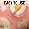 image:imageZulay Kitchen 13Inch Danish Dough Whisk  Stainless Steel Wooden Whisk with Dough Hook  Sourdough Whisk for Bread Pizza Pastry Cake Batter amp More  AcaciaRubberwood  Single Eye