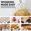image:imageZulay Kitchen 13Inch Danish Dough Whisk  Stainless Steel Wooden Whisk with Dough Hook  Sourdough Whisk for Bread Pizza Pastry Cake Batter amp More  AcaciaStainless Steel  Single Eye