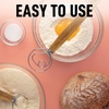 image:imageZulay Kitchen 13Inch Danish Dough Whisk  Stainless Steel Wooden Whisk with Dough Hook  Sourdough Whisk for Bread Pizza Pastry Cake Batter amp More  AcaciaAcacia Wood  Single Eye
