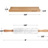 image:imageZulay Kitchen 159 inch Professional Stainless Steel Rolling Pin  Lightweight Metal French Rolling Pin  Perfect for Baking Fondant Pizza Dough Roller DumplingQuartz White