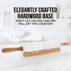 image:imageZulay Kitchen 159 inch Professional Stainless Steel Rolling Pin  Lightweight Metal French Rolling Pin  Perfect for Baking Fondant Pizza Dough Roller DumplingQuartz White
