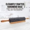 image:imageZulay Kitchen 159 inch Professional Stainless Steel Rolling Pin  Lightweight Metal French Rolling Pin  Perfect for Baking Fondant Pizza Dough Roller DumplingBlack