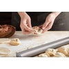 image:imageZulay Kitchen 159 inch Professional Stainless Steel Rolling Pin  Lightweight Metal French Rolling Pin  Perfect for Baking Fondant Pizza Dough Roller DumplingSilver