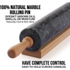 image:imageZulay Kitchen 159 inch Professional Stainless Steel Rolling Pin  Lightweight Metal French Rolling Pin  Perfect for Baking Fondant Pizza Dough Roller DumplingBlack