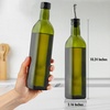 image:imageZulay Kitchen 17oz Olive Oil Dispenser Bottle  Glass Oil Cruet with Spout Funnel amp Pourers EasyPour Decanter for Kitchen Cooking and Serving GreenDark Brown