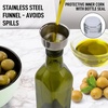 image:imageZulay Kitchen 17oz Olive Oil Dispenser Bottle  Glass Oil Cruet with Spout Funnel amp Pourers EasyPour Decanter for Kitchen Cooking and Serving GreenGreen