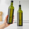 image:imageZulay Kitchen 17oz Olive Oil Dispenser Bottle  Glass Oil Cruet with Spout Funnel amp Pourers EasyPour Decanter for Kitchen Cooking and Serving GreenGreen