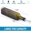 image:imageZulay Kitchen 17oz Olive Oil Dispenser Bottle  Glass Oil Cruet with Spout Funnel amp Pourers EasyPour Decanter for Kitchen Cooking and Serving GreenGreen  Brown