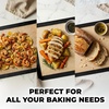 image:imageZulay Kitchen 2 Pack Silicone Baking Mat Sheet Set  Reusable Baking Mat Nonstick  Half Sheet Baking Mat For Oven  165 x 116 Light GrayBlack