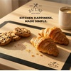 image:imageZulay Kitchen 2 Pack Silicone Baking Mat Sheet Set  Reusable Baking Mat Nonstick  Half Sheet Baking Mat For Oven  165 x 116 Light GrayDeep Gray