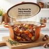 image:imageZulay Kitchen 64QT Enameled Cast Iron Dutch Oven Pot with Lid Heat Pad amp Trivet HeavyDuty Soup Pot for Stews Braising Roasting amp Sourdough Bread Baking Oven Safe up to 500F  Ablaze RedOrange