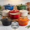 image:imageZulay Kitchen 64QT Enameled Cast Iron Dutch Oven Pot with Lid Heat Pad amp Trivet HeavyDuty Soup Pot for Stews Braising Roasting amp Sourdough Bread Baking Oven Safe up to 500F  Ablaze RedOrange