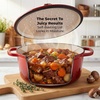 image:imageZulay Kitchen 64QT Enameled Cast Iron Dutch Oven Pot with Lid Heat Pad amp Trivet HeavyDuty Soup Pot for Stews Braising Roasting amp Sourdough Bread Baking Oven Safe up to 500F  Ablaze RedAblaze Red