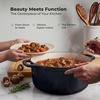image:imageZulay Kitchen 64QT Enameled Cast Iron Dutch Oven Pot with Lid Heat Pad amp Trivet HeavyDuty Soup Pot for Stews Braising Roasting amp Sourdough Bread Baking Oven Safe up to 500F  Ablaze RedBlack
