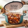 image:imageZulay Kitchen 64QT Enameled Cast Iron Dutch Oven Pot with Lid Heat Pad amp Trivet HeavyDuty Soup Pot for Stews Braising Roasting amp Sourdough Bread Baking Oven Safe up to 500F  Ablaze RedAventurine