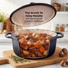 image:imageZulay Kitchen 64QT Enameled Cast Iron Dutch Oven Pot with Lid Heat Pad amp Trivet HeavyDuty Soup Pot for Stews Braising Roasting amp Sourdough Bread Baking Oven Safe up to 500F  Ablaze RedGray