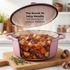 image:imageZulay Kitchen 64QT Enameled Cast Iron Dutch Oven Pot with Lid Heat Pad amp Trivet HeavyDuty Soup Pot for Stews Braising Roasting amp Sourdough Bread Baking Oven Safe up to 500F  Ablaze RedPink