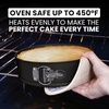 image:imageZulay Kitchen 7Inch Nonstick Cheesecake Pan Leakproof Springform Pan with Removable Bottom and Easy Release  Round Cake Pan for Baking Cheesecake Deep Dish Pizza BlackBlack