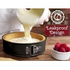 image:imageZulay Kitchen 7Inch Nonstick Cheesecake Pan Leakproof Springform Pan with Removable Bottom and Easy Release  Round Cake Pan for Baking Cheesecake Deep Dish Pizza BlackBlack