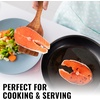 image:imageZulay Kitchen 94 Teak Wooden Cooking Spoon  Durable NonStick Wooden Utensil for Cooking Stirring Mixing amp Serving  HeatResistant Smooth Finish Kitchen Spoon for Nonstick Cookware1Piece Slotted Spatula