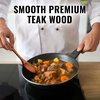 image:imageZulay Kitchen 94 Teak Wooden Cooking Spoon  Durable NonStick Wooden Utensil for Cooking Stirring Mixing amp Serving  HeatResistant Smooth Finish Kitchen Spoon for Nonstick Cookware1Piece Small Spoon