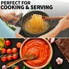 image:imageZulay Kitchen 94 Teak Wooden Cooking Spoon  Durable NonStick Wooden Utensil for Cooking Stirring Mixing amp Serving  HeatResistant Smooth Finish Kitchen Spoon for Nonstick Cookware2Piece Large  Small Cooking Spoons