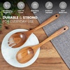image:imageZulay Kitchen 94 Teak Wooden Cooking Spoon  Durable NonStick Wooden Utensil for Cooking Stirring Mixing amp Serving  HeatResistant Smooth Finish Kitchen Spoon for Nonstick CookwareTeak Wood Utensils