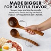image:imageZulay Kitchen 9Piece Teak Wood Cooking Utensil Set  NonToxic amp NonStick Safe Wooden Spoons amp Kitchen Tools with Comfortable Grip Smooth Finish Natural Teak  Perfect Kitchen Gift Set5